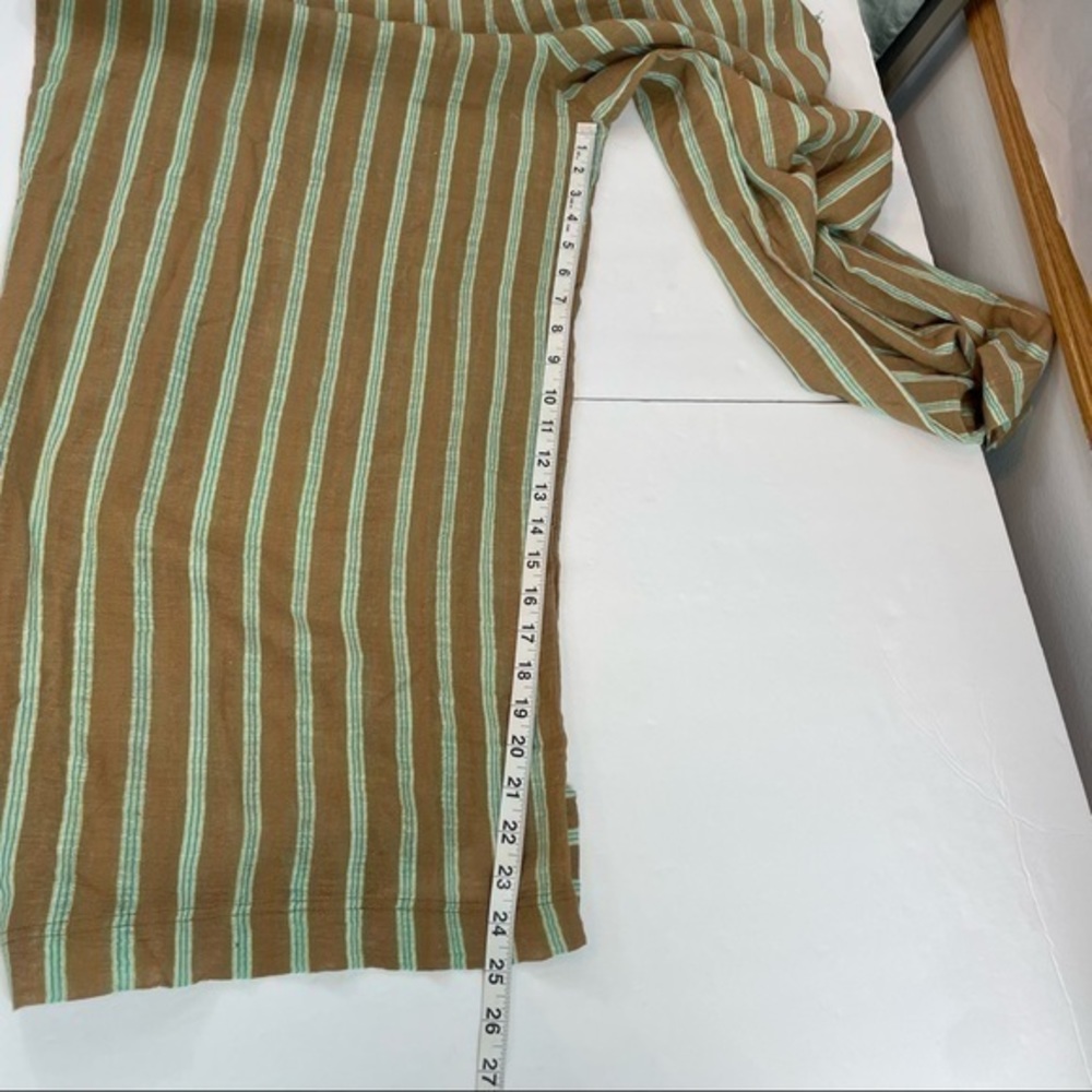 UO‎ Out From Under Tan Brown Jaden Striped Scoop Back Wide Leg Jumpsuit Onesie - Picture 15 of 17